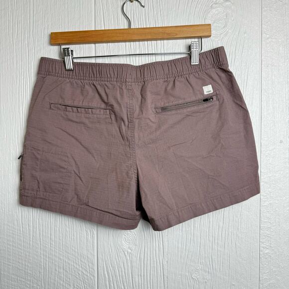 Vuori Ripstop Stoneware Shorts Size Large Mauve Brown The Rise The Shine VW364 - Picture 4 of 8